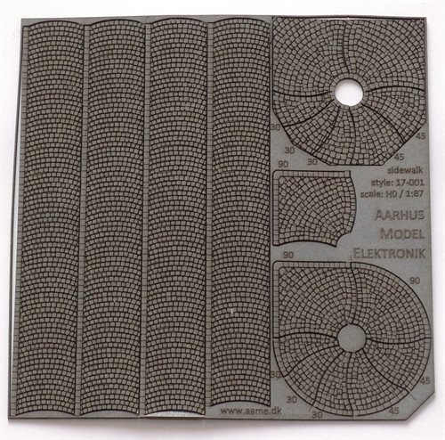 Aarhus Model Elektronik 0025 Fortov, Chaussessten, 2 ark, H0 NYHED 2018