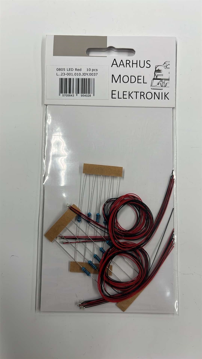 Aarhus Model Elektronik 0015 3 v LED, varm hvid, 10 stk pakke