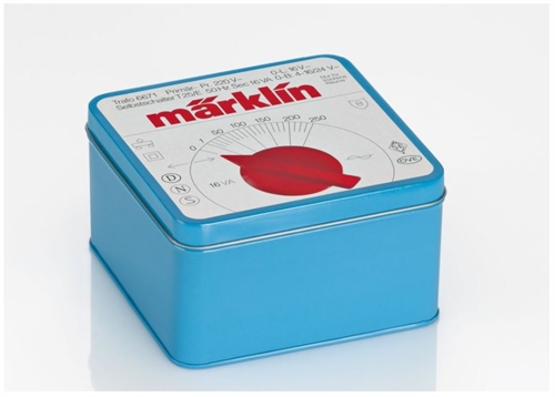Märklin 012509 Cookie tin with blue transformer
