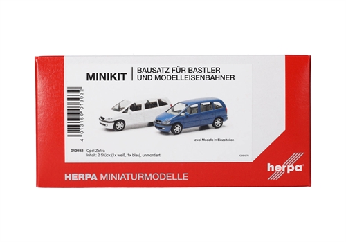 Herpa 013932 MiniKit Opel Zafira (set of 2) blue and white, H0