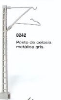 Electrotren 0242 Catenary mast, Grid, gray, 10 pcs, H0