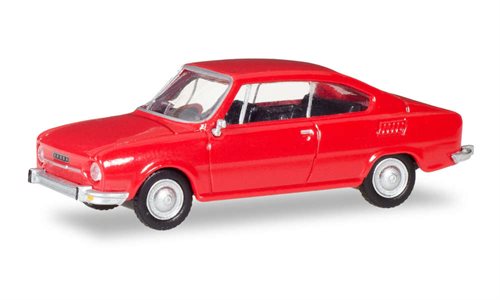 Herpa 0288875 SKODA 110 R, VERKEHRSROT, H0 NYHED 2022