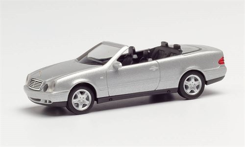 Herpa 032582-002 MB CLK Cabrio, iridiumsilber metallic, H0 NYHED 2022