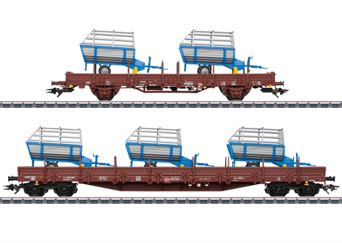 Märklin 46407 Freight wagon set 2 agricultural implements, DB AG, H0