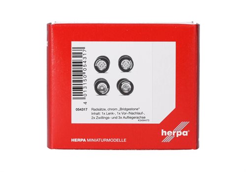 Herpa 054317 Tires with chrome rims "Bridgestone", H0