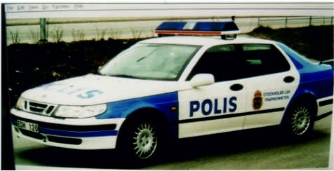 DMC Decals 43-072 Sweden POLICE blue SAAB 9-5
