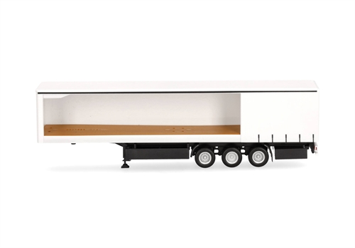Herpa 075954-002 Curtain Trailer, Open Side, 3-Axle, H0