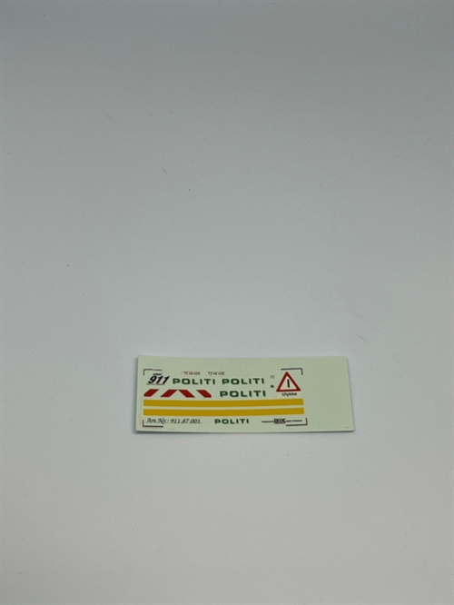 DMC Decals DP 112-076 Police 1:43