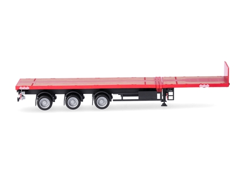 Herpa 076050-002 Nooteboom Teletrailer 3-axle, red, H0
