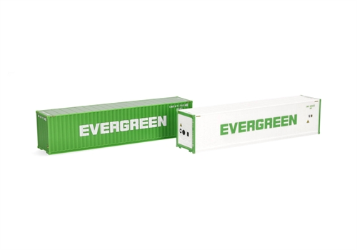 Herpa 076449-007 40ft Container Set "Evergreen", H0