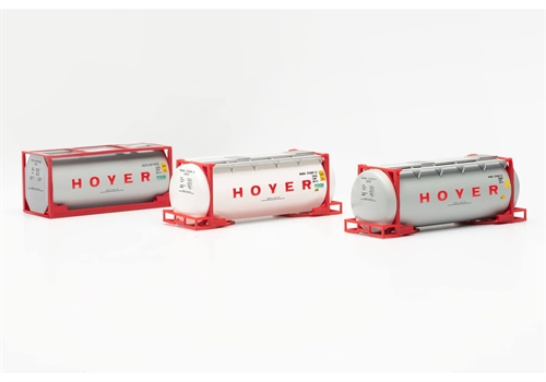 Herpa 076500-006 Set of 3 Hoyer tank containers, H0