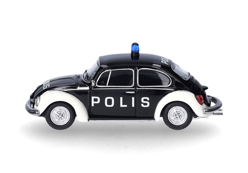 Herpa 097390 VW Beetle 1303 "Police" (Sweden), H0