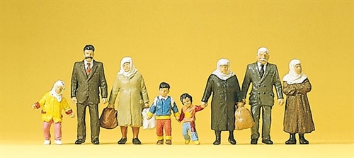 Preiser 10343 Passengers, eight figures, H0