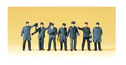 Preiser 10409 Railway Guard and Shunting Crew, Seven Figures, H0