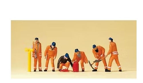 Preiser 10444 Railway Workers, Six Figures, H0