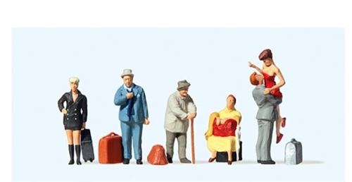 Preiser 10540 Travelers, six figures, H0