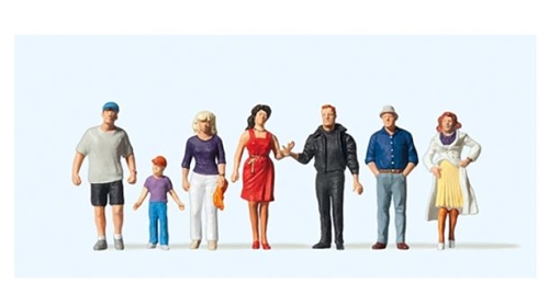 Preiser 10541 Passengers, seven figures, H0