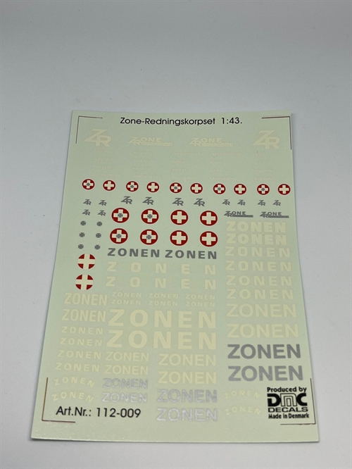DMC Decals DP 112-009 The Zone Rescue Corps 1:43