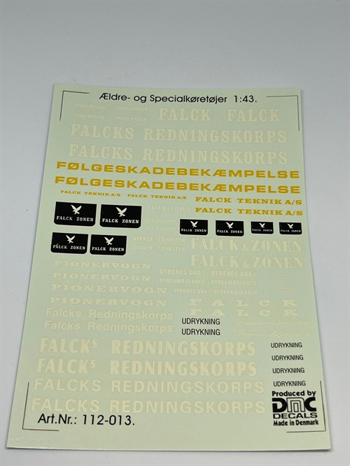 DMC Decals DP 112-013 Older & Special Vehicles 1:43