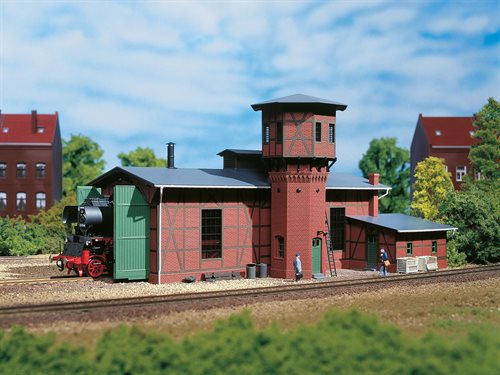 Auhagen 11400 Depot with water tower, H0