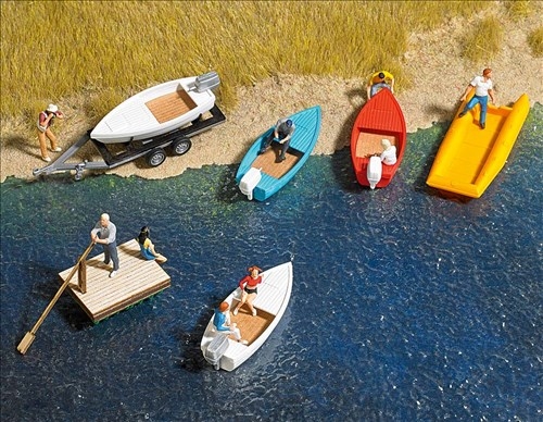 Busch 1157 Boat Set, H0