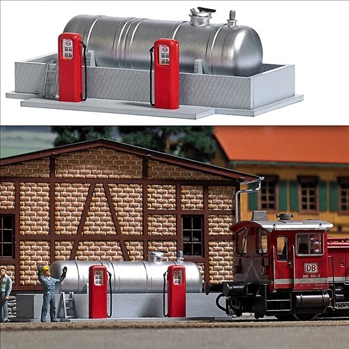 Busch 1158 Fuel station for railway depot, H0