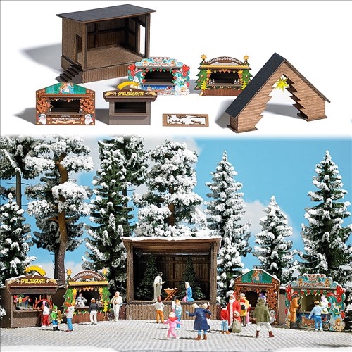 Busch 1183 Forest Christmas Market, H0