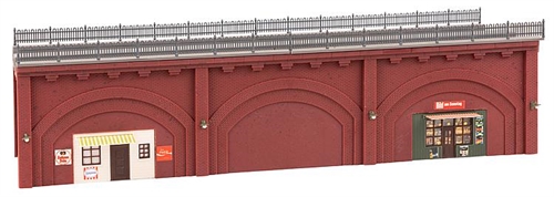 Faller 120572 Arcade with Small Shops, Suitable for All Track Types, H0
