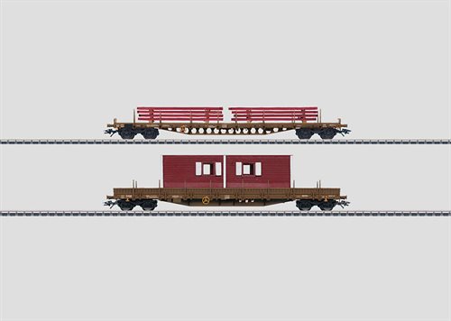 Märklin 47025 Double set with post cars and Danish building materials, DSB, ep V