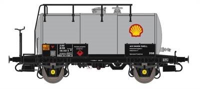 Dekas 871017 Tankvogn, DSB, 21 RIV 86, 720 2 831-9, SHELL, ca 1980-89 NYHED 2020