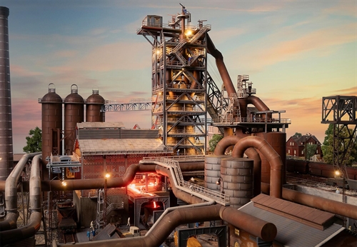 Faller 130026 Blast furnace with casting hall, 2026 anniversary model, H0