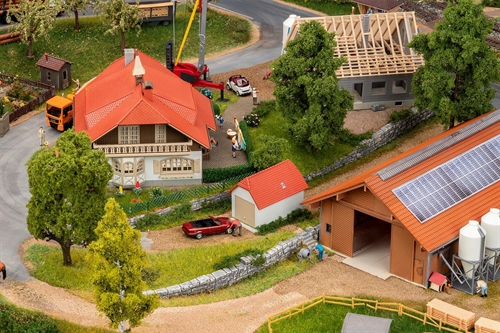 Faller 130583 Farmhouse with Stables and Garage, Ep IV, H0