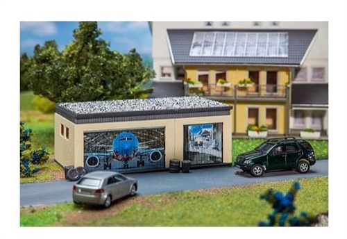 Faller 130621 Double Garage with Drive Parts, H0