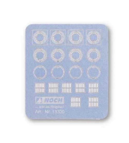 Noch 13300 Manhole Covers and Manhole Grates, Laser Cut, H0