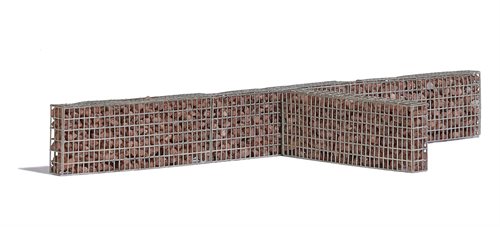 Busch 7870 Stone Retaining Wall, 4 pcs. size 40 mm x 15mm x 15 mm