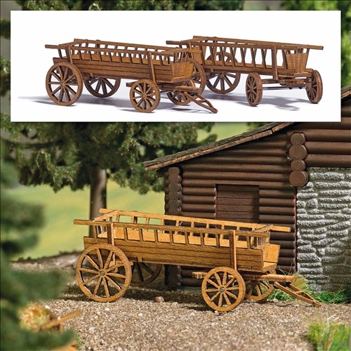 Busch 1385 Hay Wagon, H0