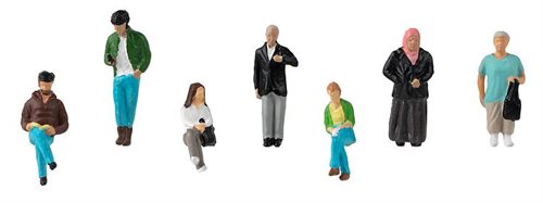 Faller 151635 Ventende personer, syv figurer, H0
