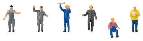 Faller 151674 Industrial Mechanics and Workers, Six Figures, H0