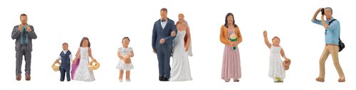Faller 151676 Bride and Groom with Children and Photographers, H0