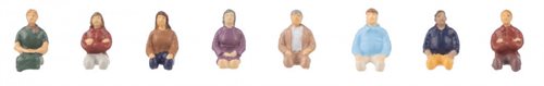 Faller 151685 Seated People, Eight Figures, H0