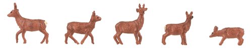Faller 151924 Deer, five figures, H0