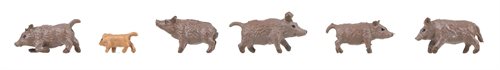 Faller 155909 Wild Boar, Six Figures, Gauge N