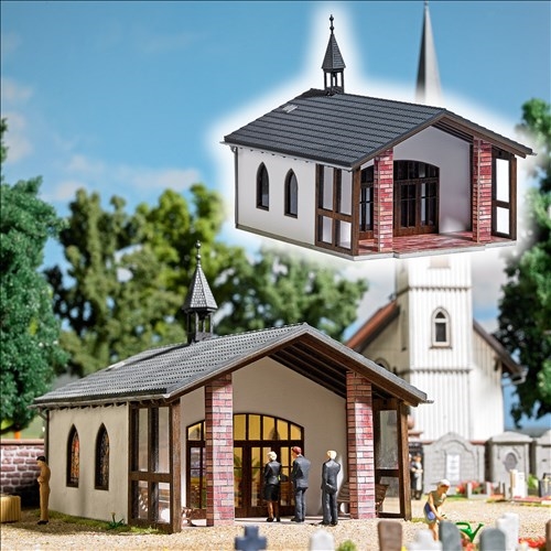 Busch 1566 Cemetery Chapel, H0