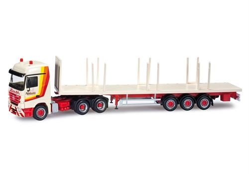 Herpa 159982 Mercedes-Benz Actros LH '02 Stacker Semi-trailer "Barth"