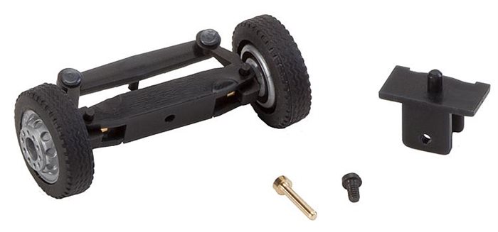 Faller 163003 Front axle, completely assembled for lorries / buses (with NQ wheels) H0
