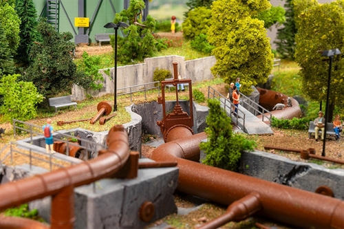 Faller 180328 Large Pipeline Set Ep. III, H0