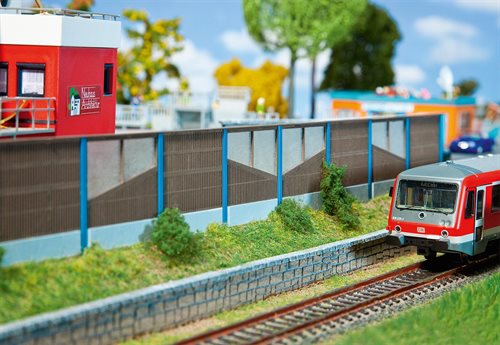 Faller 180422 Lärmschutzwand Holz, H0