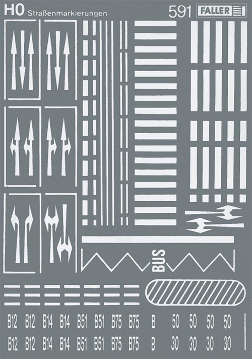 Faller 180536 Road Markings, H0