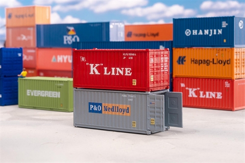 Faller 182006 20' Container K-LINE and P&O H0