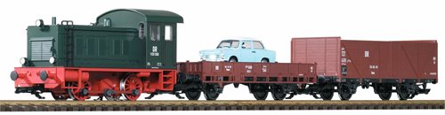 Piko 37121 G-DR III V20 Freight Starter Set Analog with Sound, Gauge G